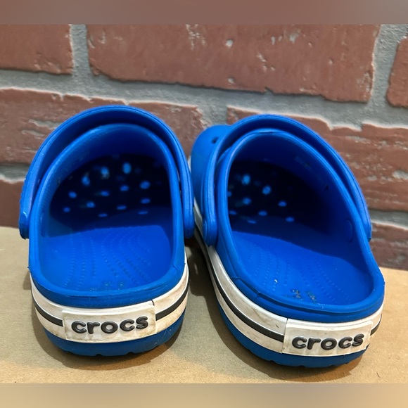 Crocs croc band little boys size 12 bright blue EUC - Picture 4 of 5